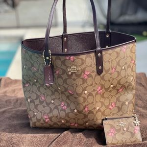 NEW Coach Butterfly Tote/Shopper & match wallet!